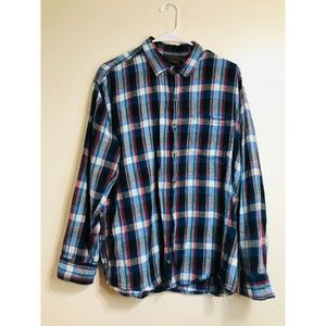 Marino Bay Men's Buffalo Plaid Shirt, Size XL